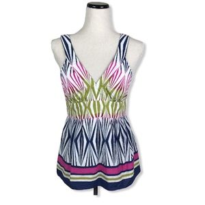 Tibi geometric print tank top